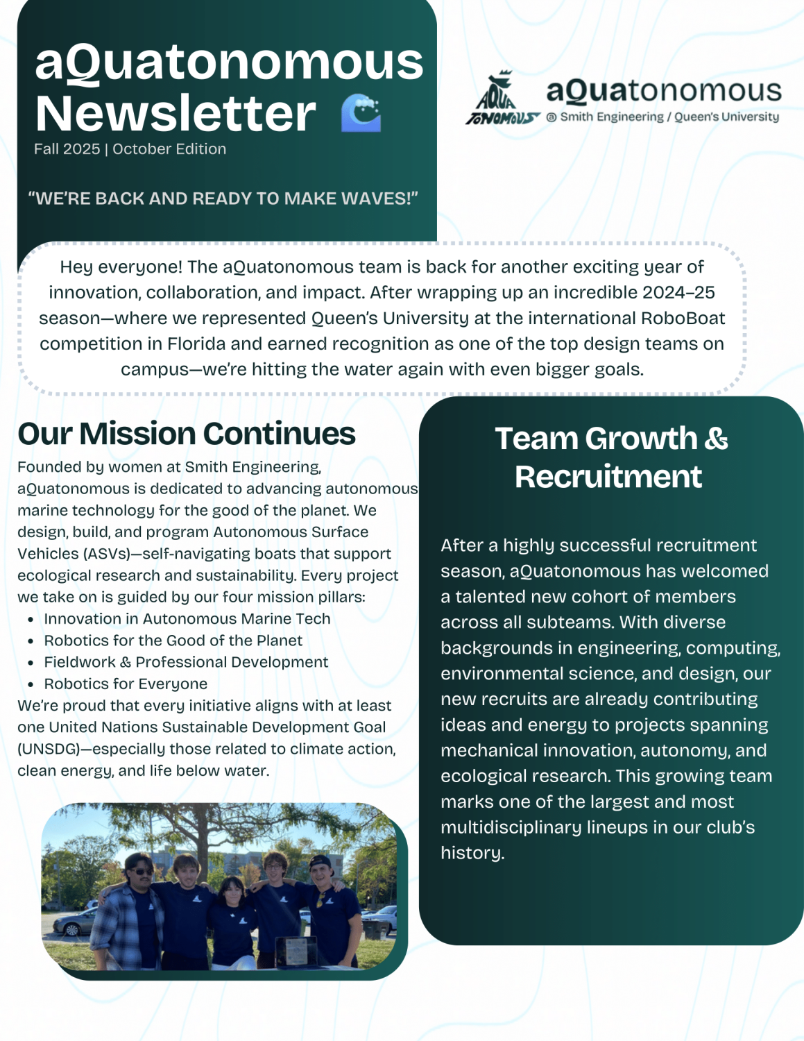 aQuaLetter October 2025 cover